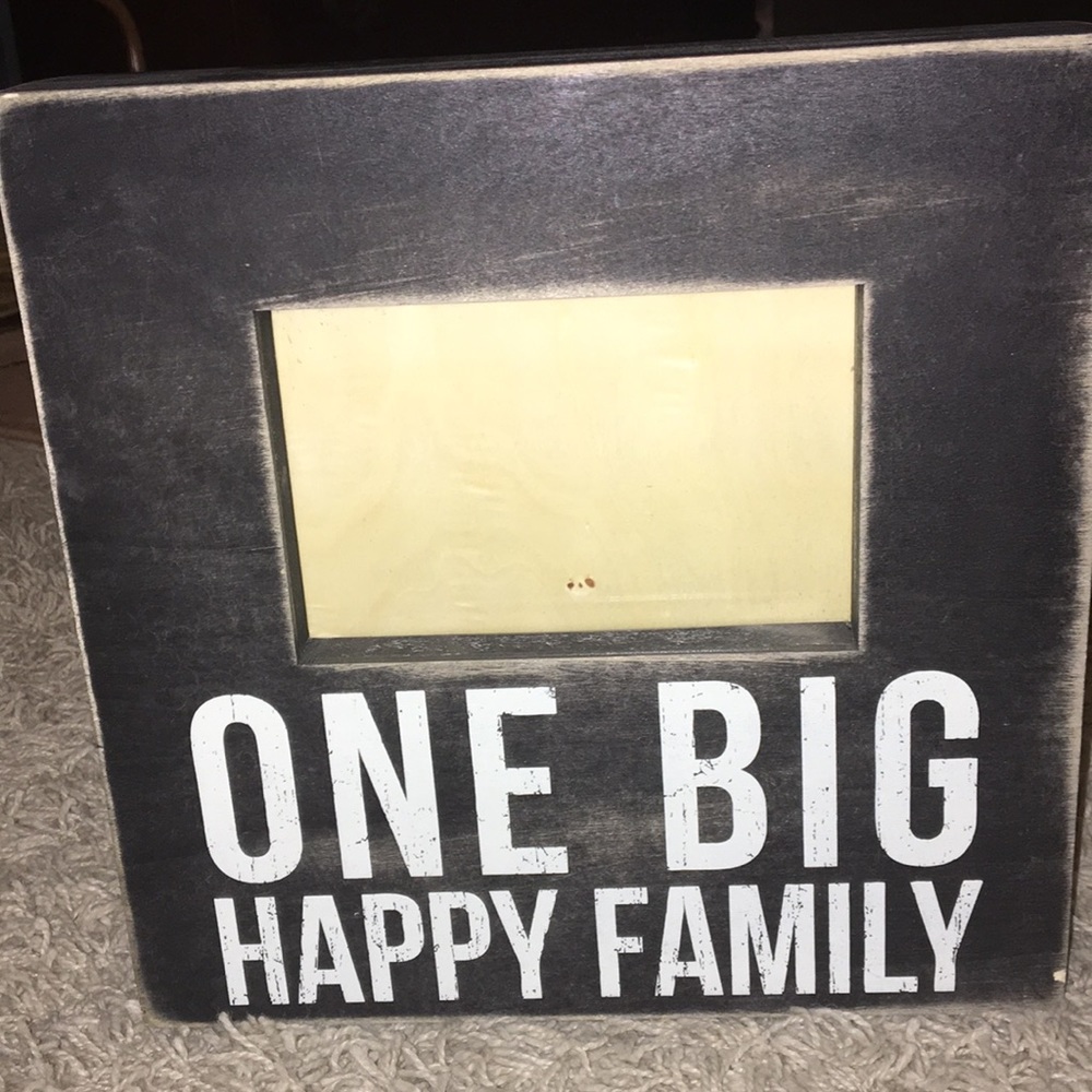 Primitives Wood Block Picture Frame Box